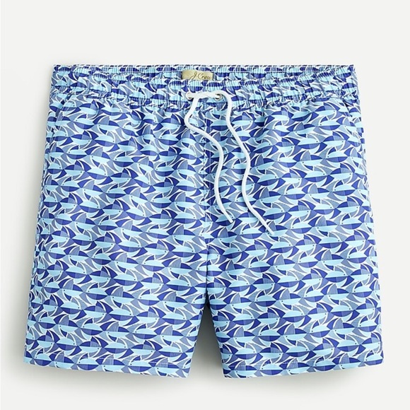 J. Crew Swim J Crew 6 Swim Trunk In Liberty Fish Print Size M